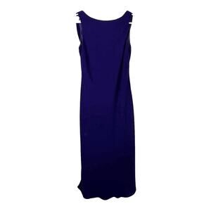 Evan-Picone Purple Maxi Dress Drape Back Lined Women's Size 8